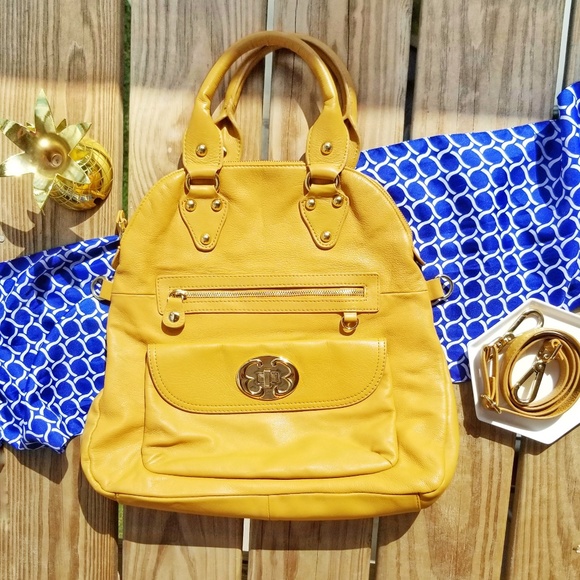Emma Fox Handbags - • {Emma Fox} Mustard Foldover Crossbody